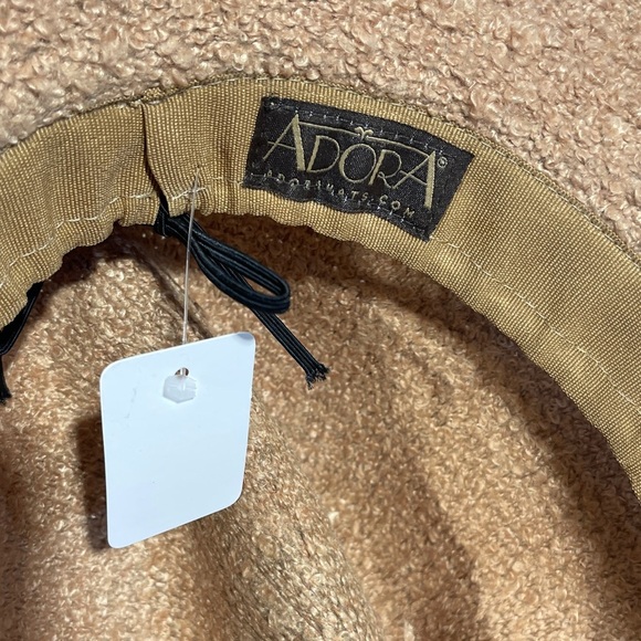 Adora Cozy Tan Fedora Hat - Picture 4 of 6